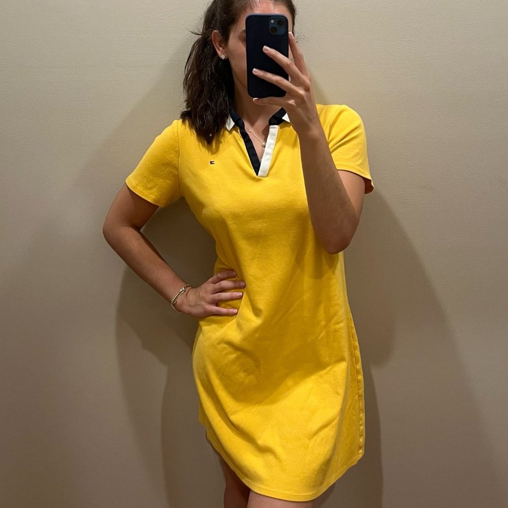Vintage Tommy Hilfiger Sporty Cotton Shirt Dress Size L